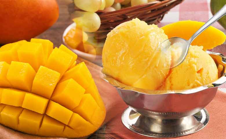 helado de mango