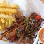 saltado de mollejas