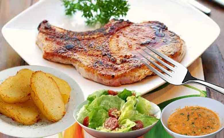 chuletas de cerdo al horno