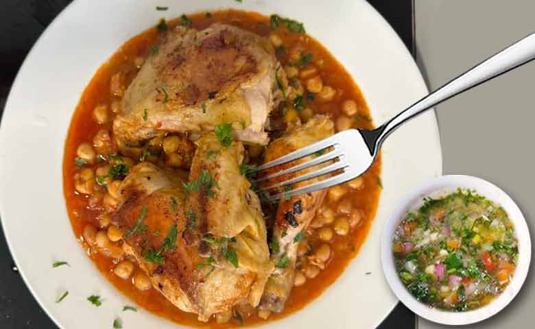 garbanzos con pollo