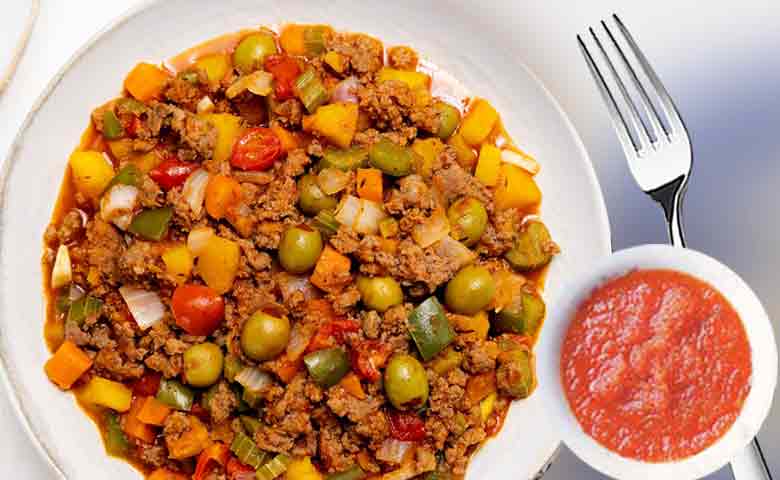 picadillo de carne molida