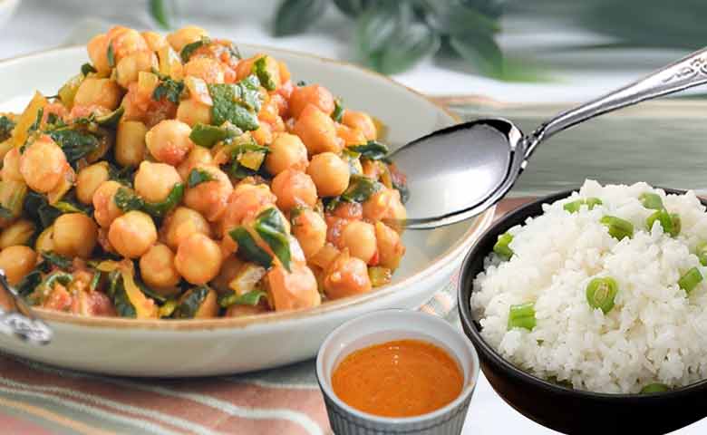 garbanzos con espinaca