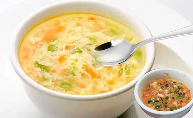 sopa de huevo